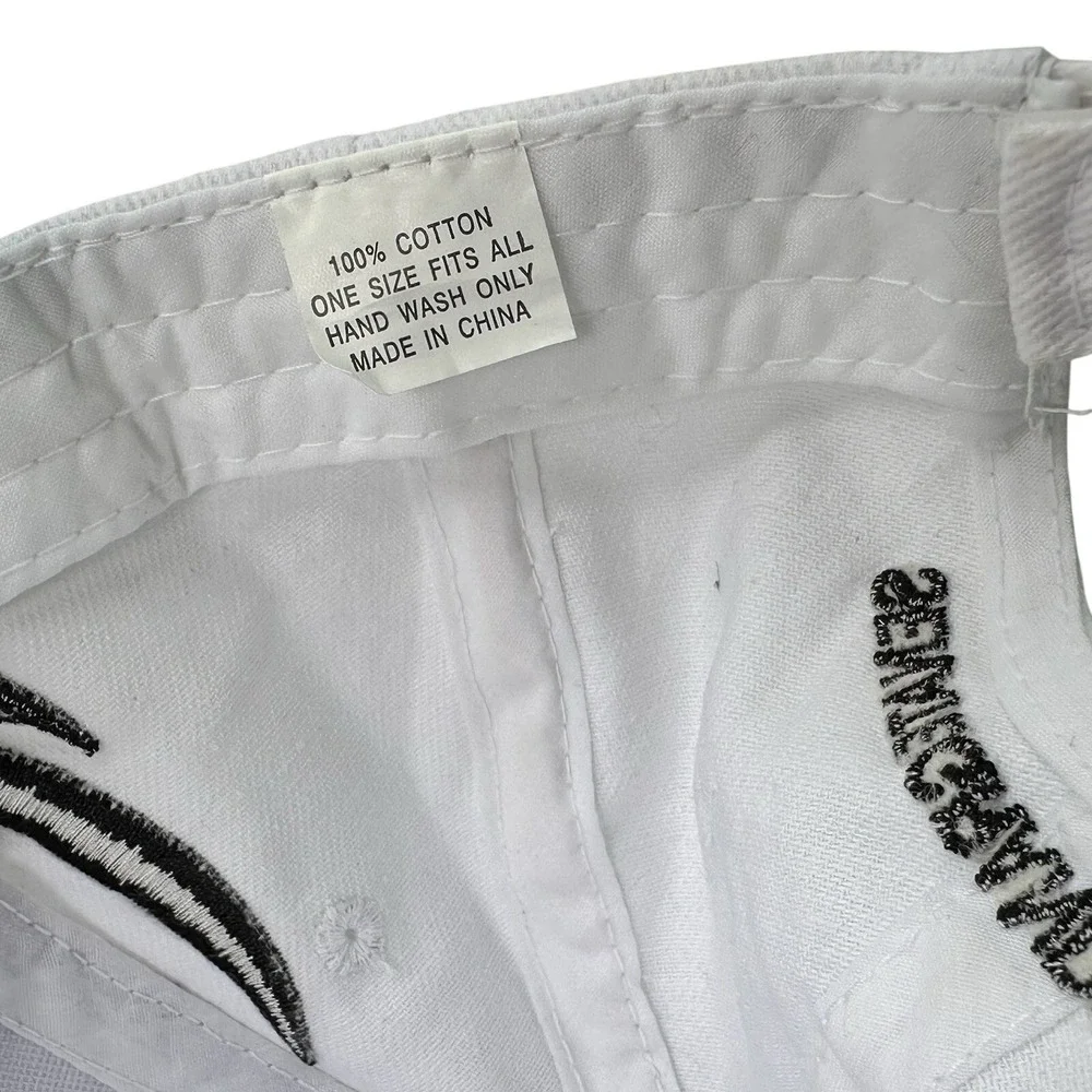 Senate Grand Prix Monaco Grand Prix Racing Hat White Checkered Adjustable‎ Cap